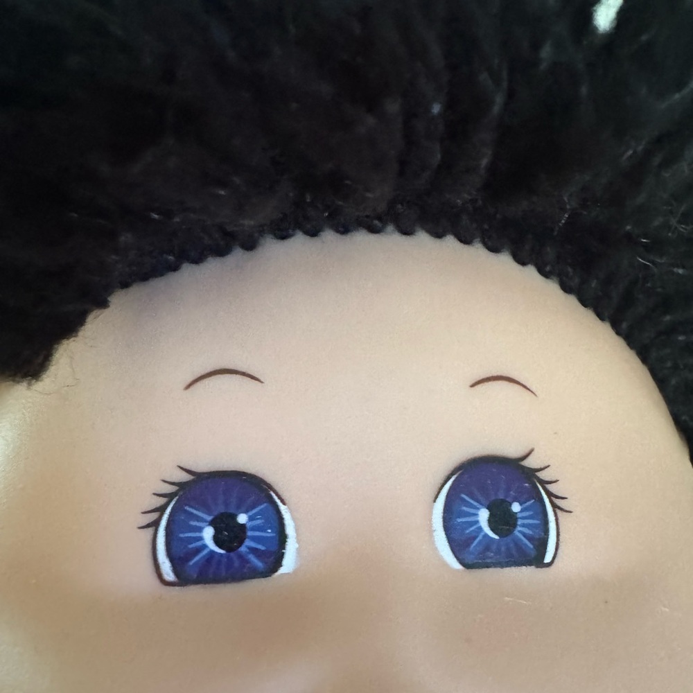 Adorable Pink Doll with Black Hair - Picture 5 of 11
